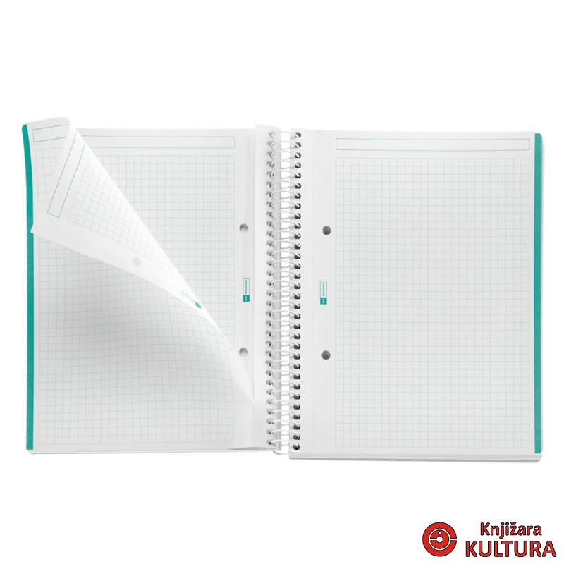 SVESKA A5 100 SQU 90G MESSAGES TURQUOISE 