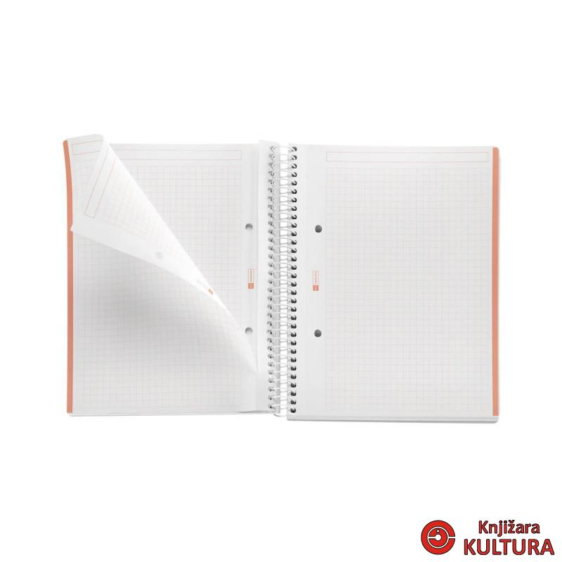 SVESKA A5 100 SQU 90G MESSAGES PEACH 