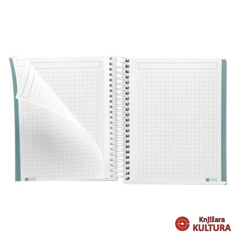 SVESKA A6 100 SQU 90G MESSAGES TURQUOISE 