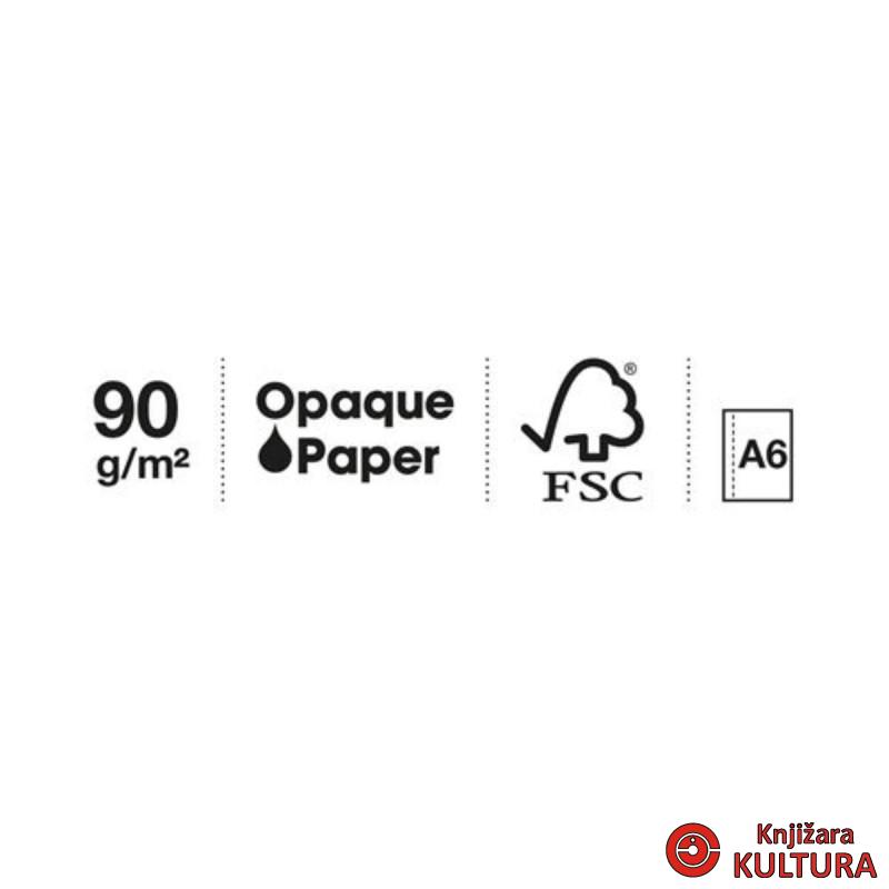 SVESKA A6 100 SQU 90G MESSAGES TURQUOISE 