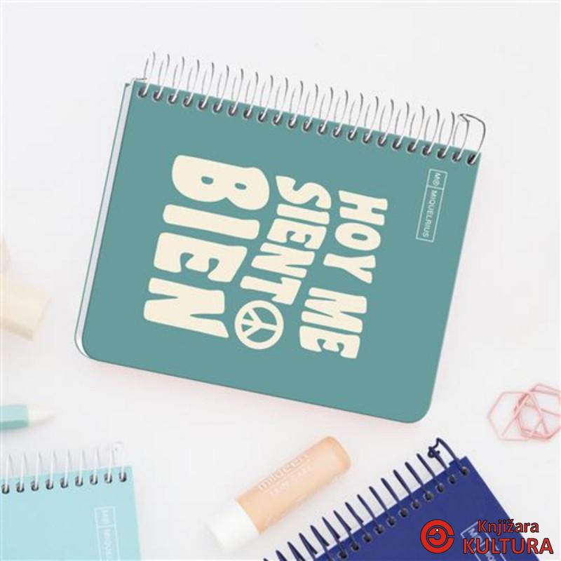 SVESKA A6 100 SQU 90G MESSAGES TURQUOISE 