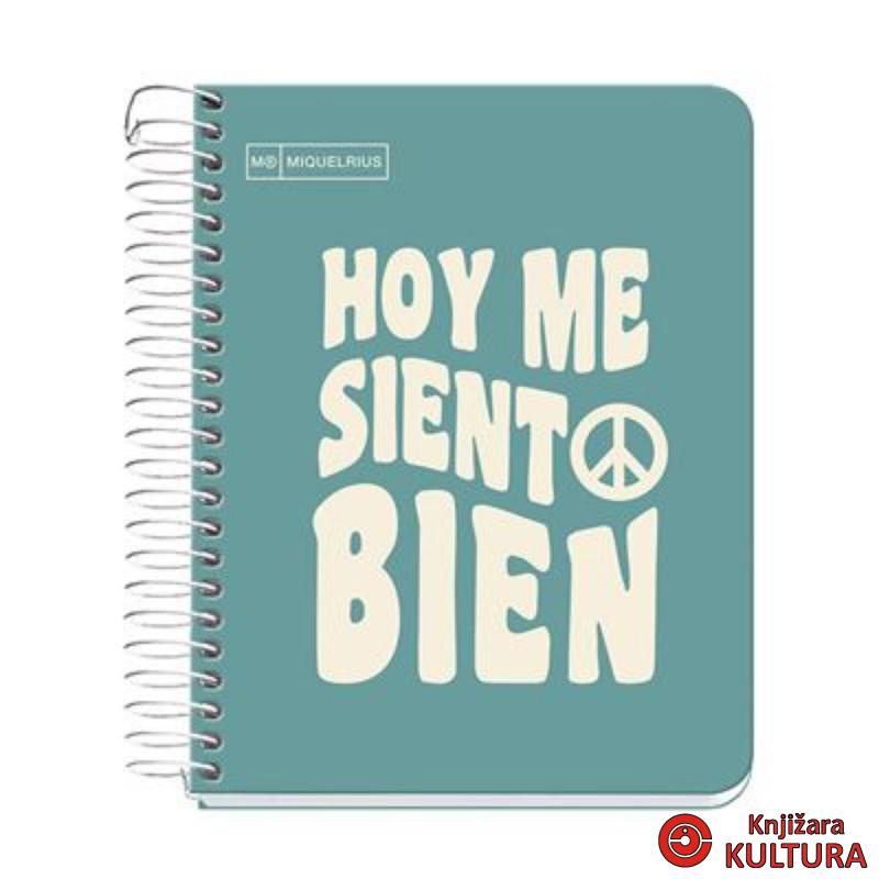 SVESKA A6 100 SQU 90G MESSAGES TURQUOISE 