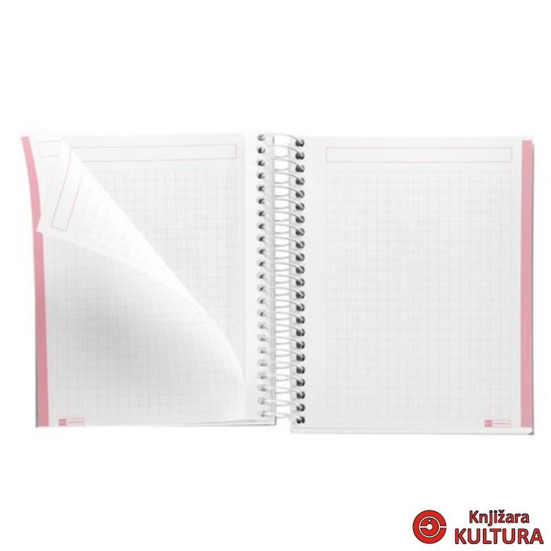 SVESKA A6 100 SQU 90G MESSAGES PINK 