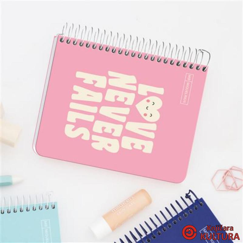 SVESKA A6 100 SQU 90G MESSAGES PINK 