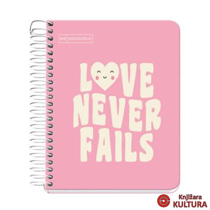 SVESKA A6 100 SQU 90G MESSAGES PINK 