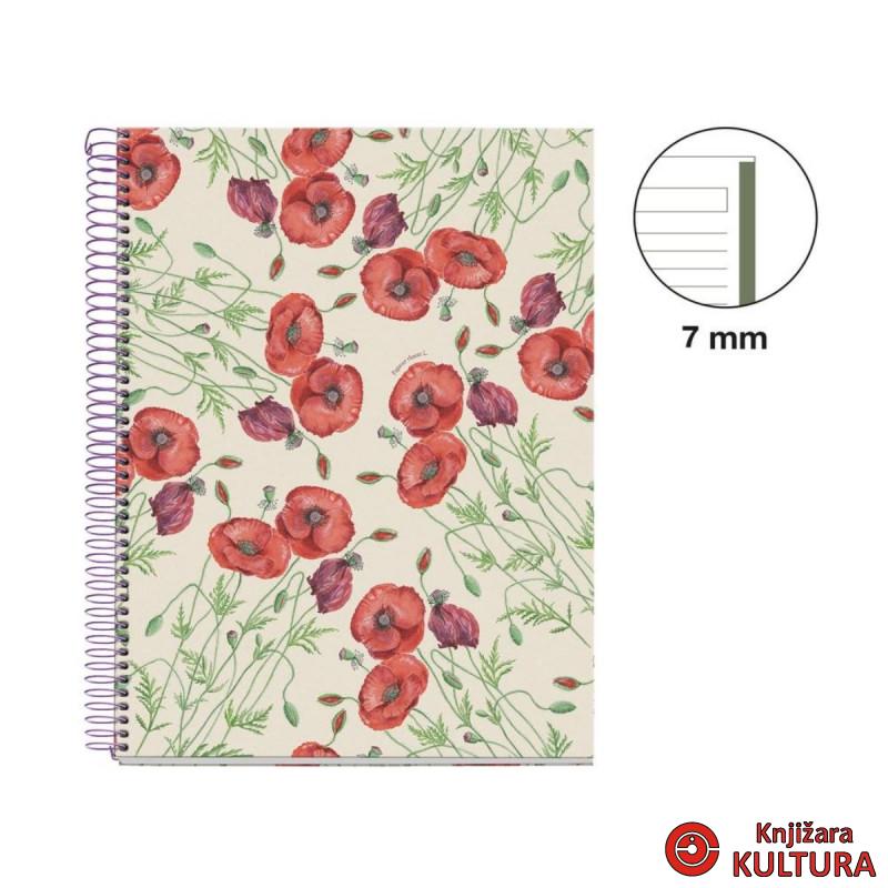 SVESKA A4 80 HOR 90 ENTREDOS PAPAVER RHOEDA 