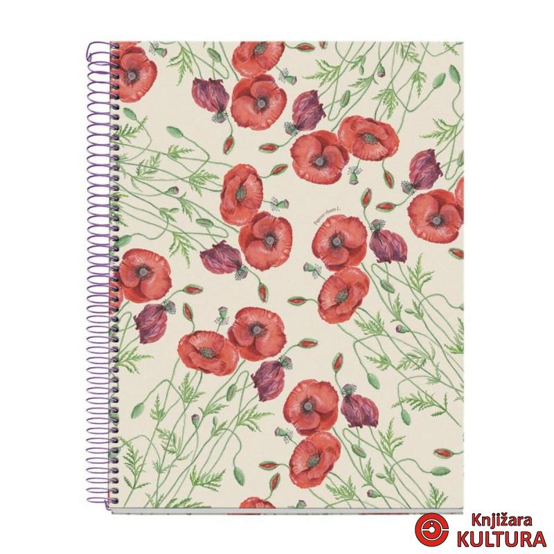 SVESKA A4 80 HOR 90 ENTREDOS PAPAVER RHOEDA 