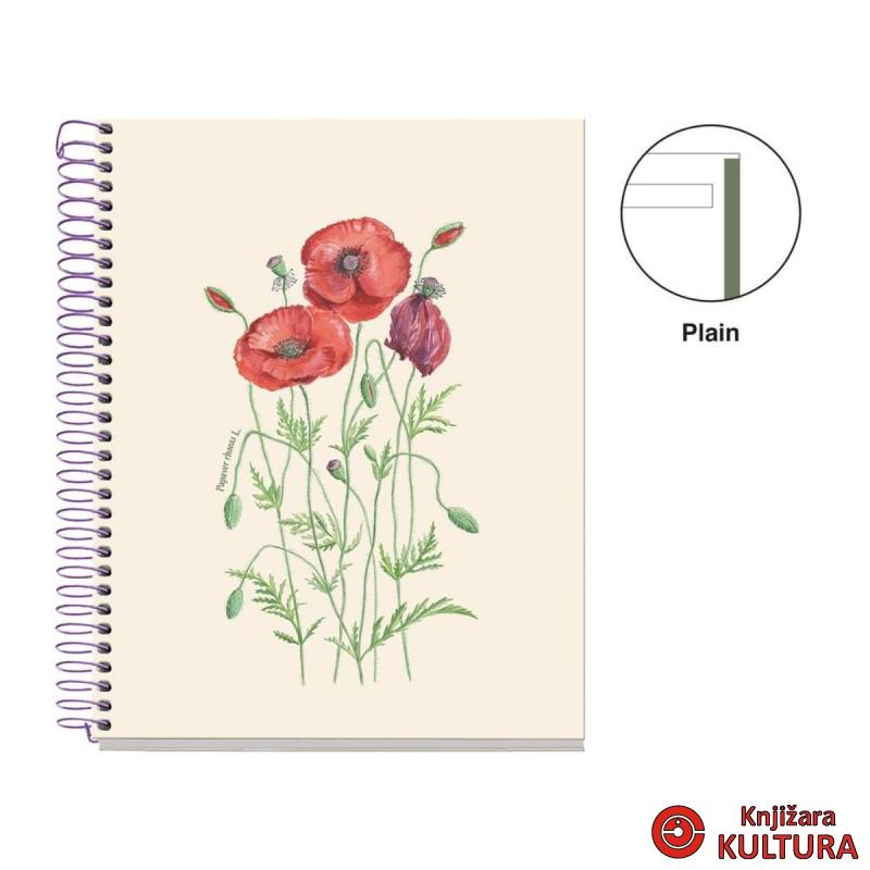 SVESKA A5 80 LIS 90 ENTREDOS PAPAVER RHOEDA 