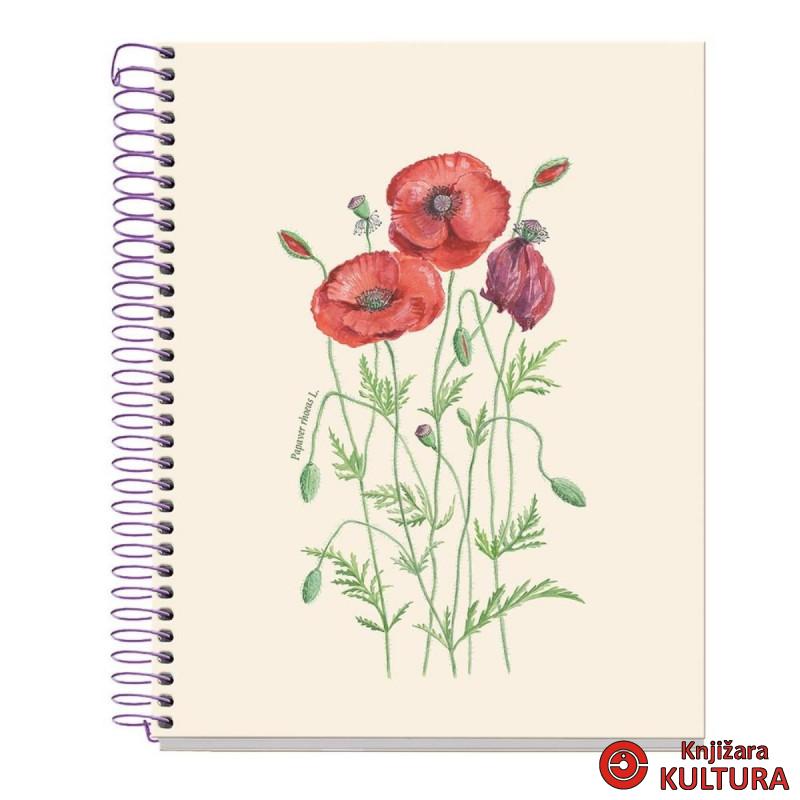 SVESKA A5 80 LIS 90 ENTREDOS PAPAVER RHOEDA 