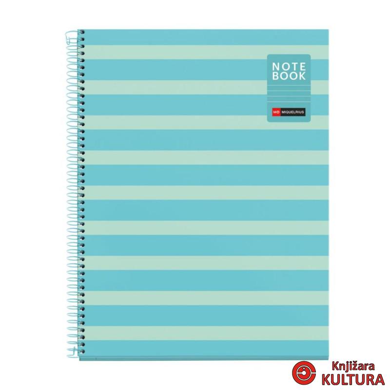 SVESKA A4 80 HOR BETWEEN THE LINES SKY BLUE 