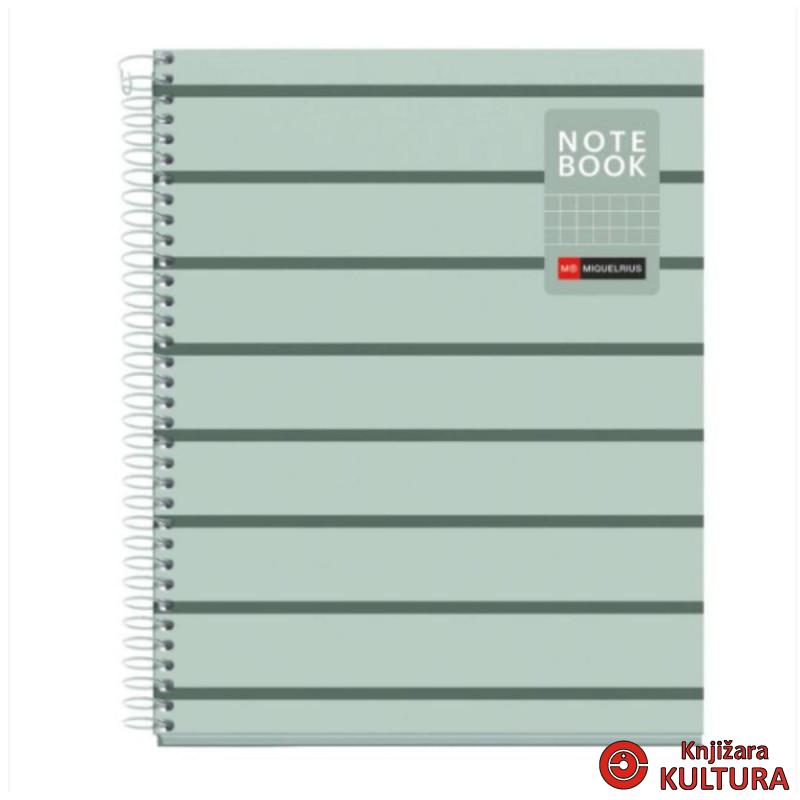 SVESKA A5 80 SQU BETWEEN THE LINES MOSS 
