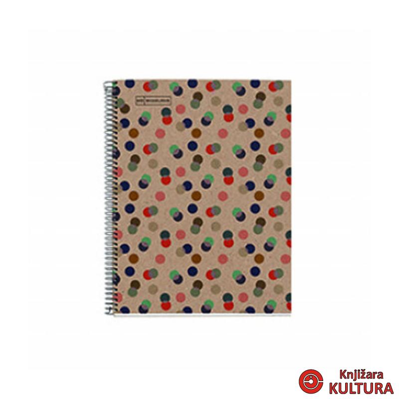 SVESKA A4 80 DOTS 90G MESSAGES CELESTE 