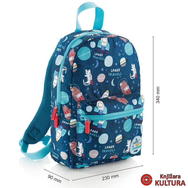 SMALL DOUBLE RPET RUKSAK SPACE MR 