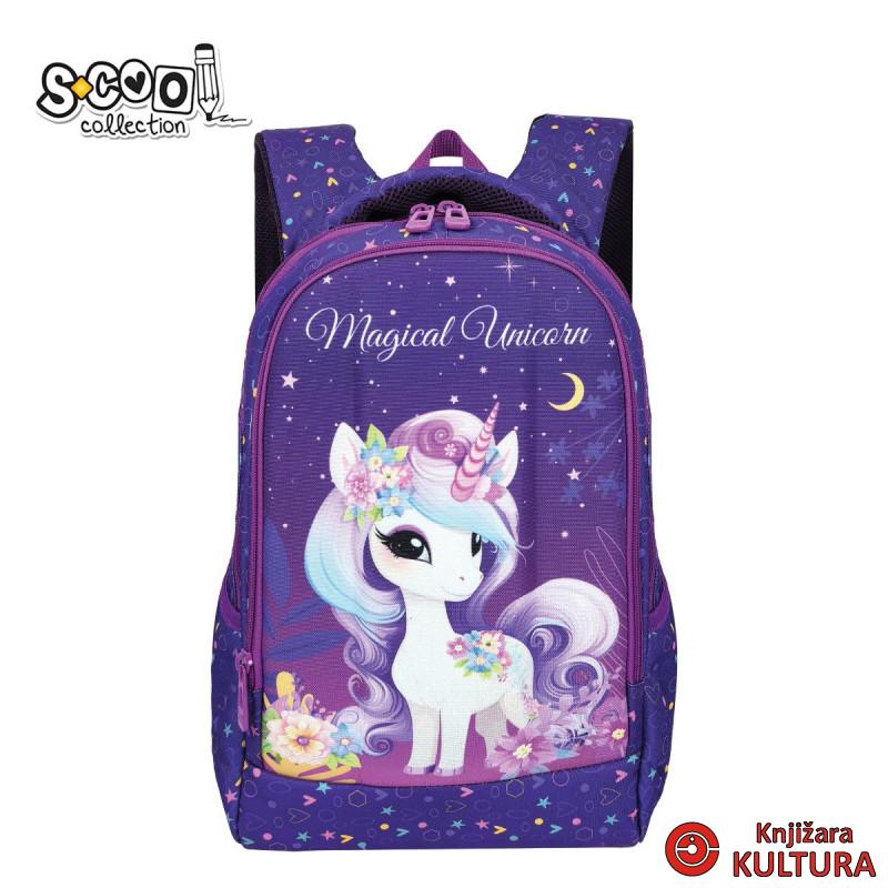 RANAC OJAČANA LEĐA SA CVRSTIM PREDNJIM DZEPOM MAGICAL UNICORN 40*29*14CM SC3318 