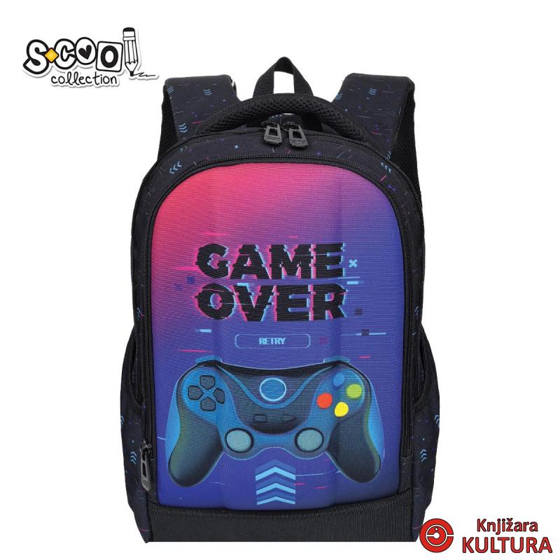 RANAC OJAČANA LEĐA SA CVRSTIM PREDNJIM DZEPOM GAME OVER 40*29*14CM SC3371 