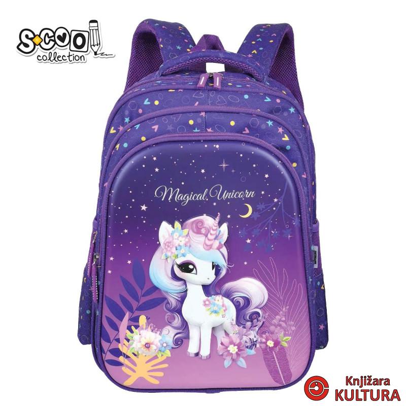 RANAC OJAČANA LEĐA 3D EVA MAGICAL UNICORN 42*30*22CM SC3372 