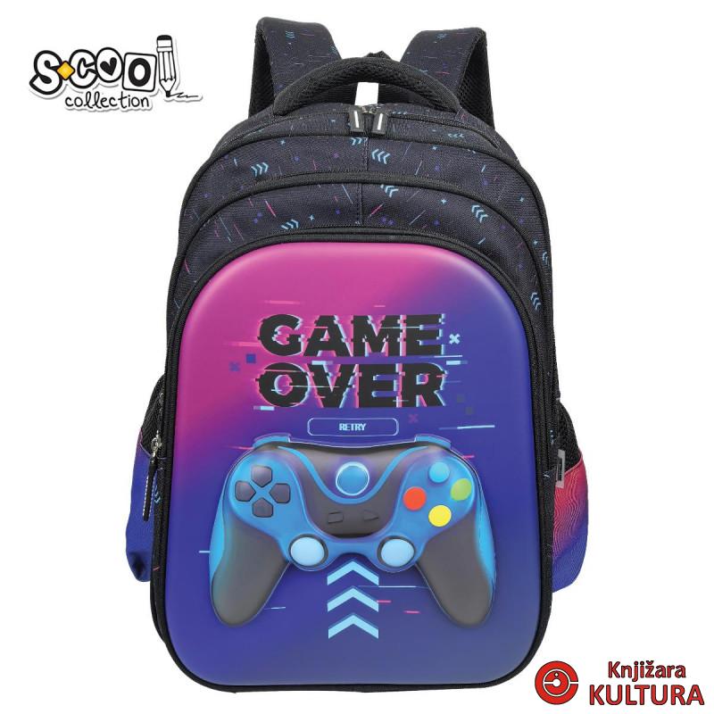 RANAC OJAČANA LEĐA 3D EVA GAME OVER 42*30*22CM SC3326 