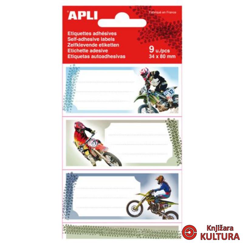 NALJEPNICE ZA SVESKE MOTOS 35*75mm 9/1 APLI 