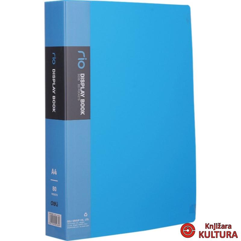 FASCIKLA DELI DISPLAY - CLEAR BOOK NEON 80 lis. E5036 