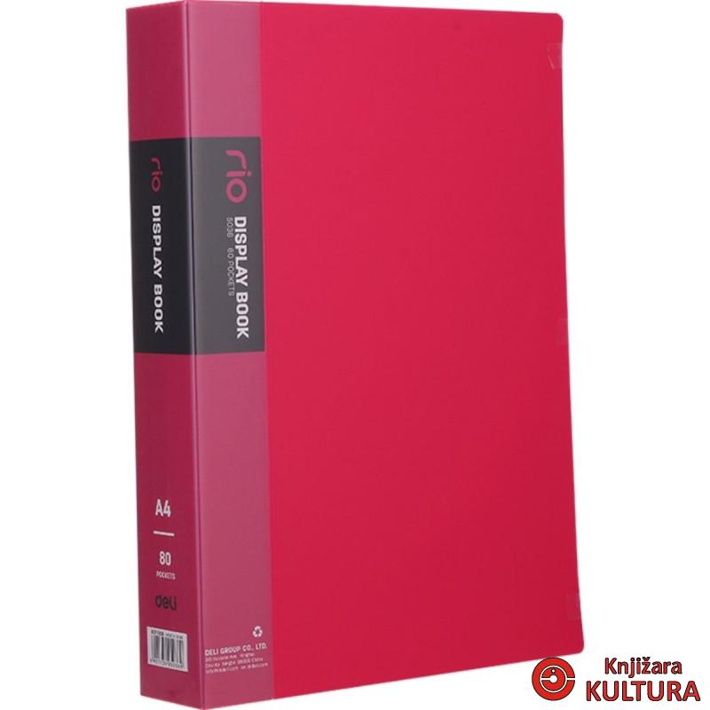 FASCIKLA DELI DISPLAY - CLEAR BOOK NEON 80 lis. E5036 