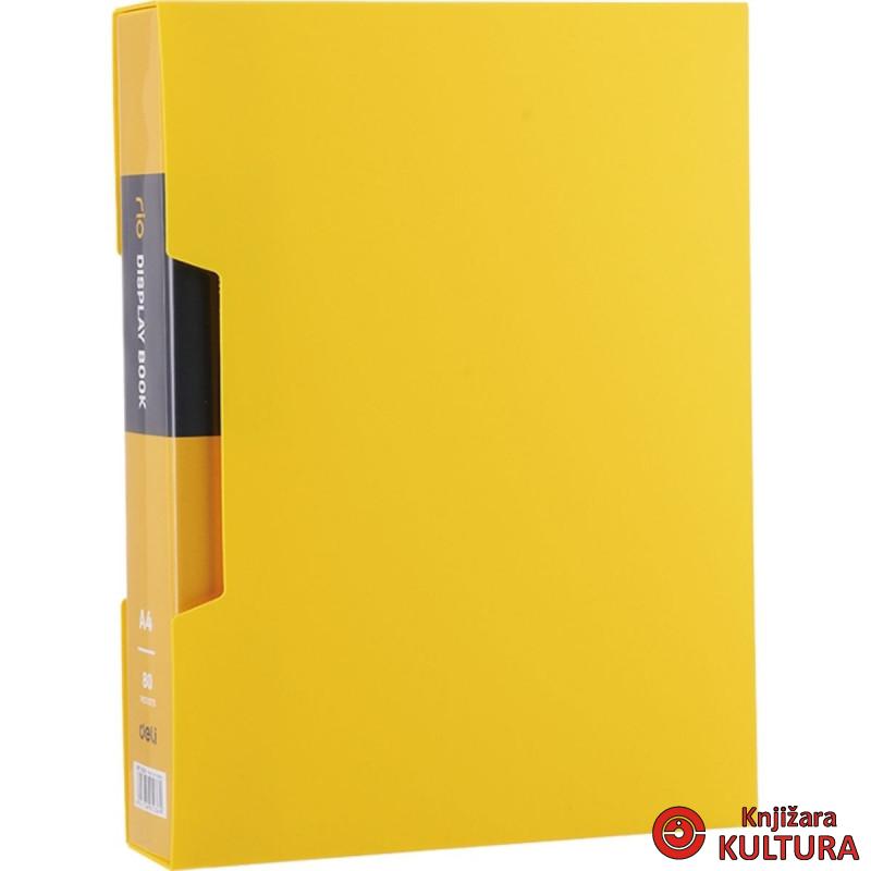 FASCIKLA DELI DISPLAY - CLEAR BOOK NEON 80 lis. E5036 