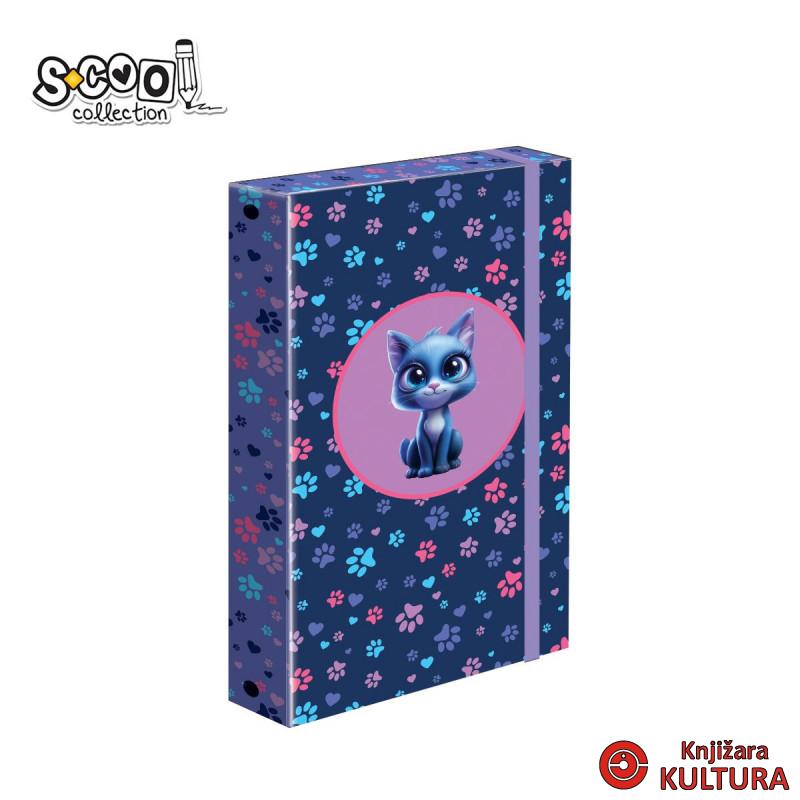 FASCIKLA A4 PREMIUM SA GUMOM KITTY PAWS STYLE SC3245 