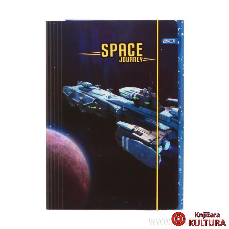 FASCIKLA SA GUMOM A4 SPACE 600gr PLAVA 