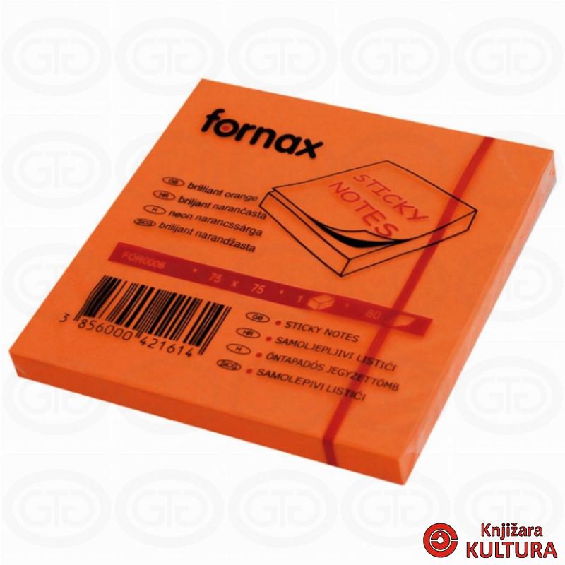 POST IT BLOK 75X75 80L NEON NAR 