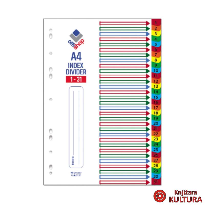 INDEX KARTON 1-31 OF311 