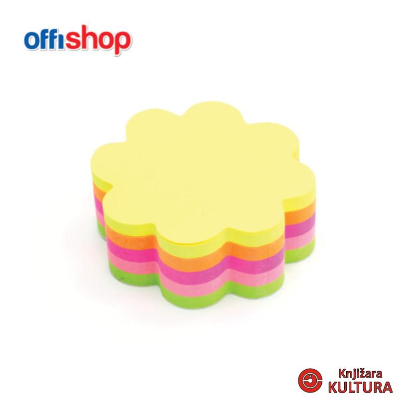 BLOK SAMOLJEPLJIVI NEON CVIJET OF631 