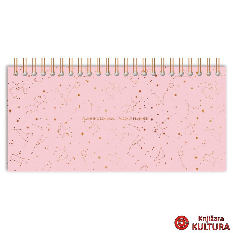 PLANER SEDMIČNI TERRAZZO ROSE GOLD MR 