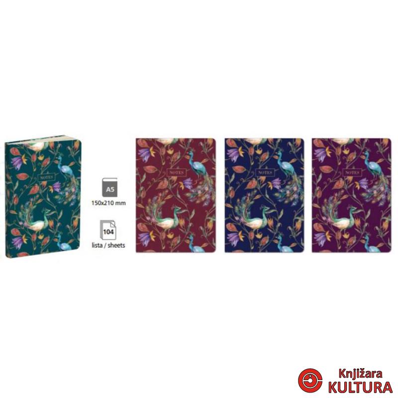 NOTES A5 PEACOCK NEW LASTVA 