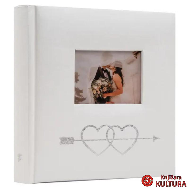 FOTO ALBUM B-4650SW 2HEARTS 1 SILVER 10*15 