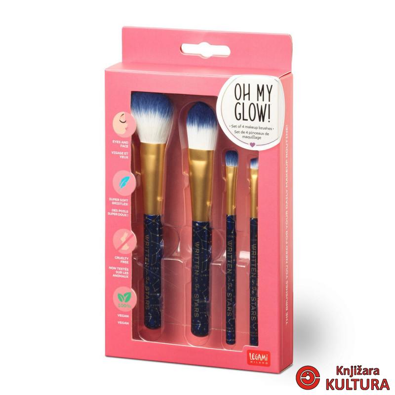 ČETKICE ZA ŠMINKANJE 4/1 - OH MY GLOW! - STARS 