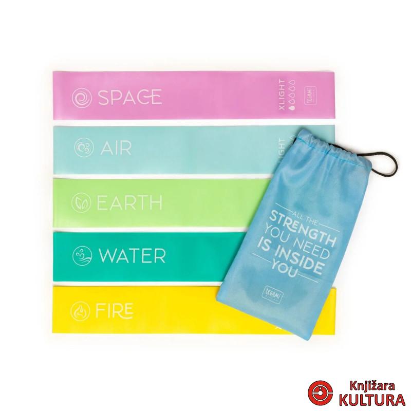 ELASTIČNE TRAKE ZA FITNES THE FIVE ELEMENTS 