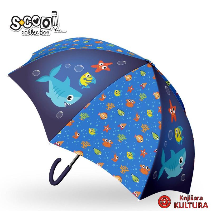 KIŠOBRAN DEČIJI SHARK FI 48,5CM PVC AUTO OPEN SC2249 