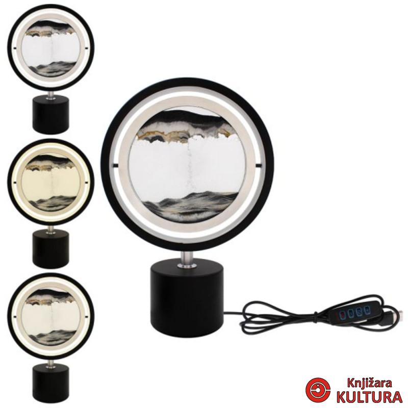 LAMPA QUICKSAND CRNO BIJELA LP72567 
