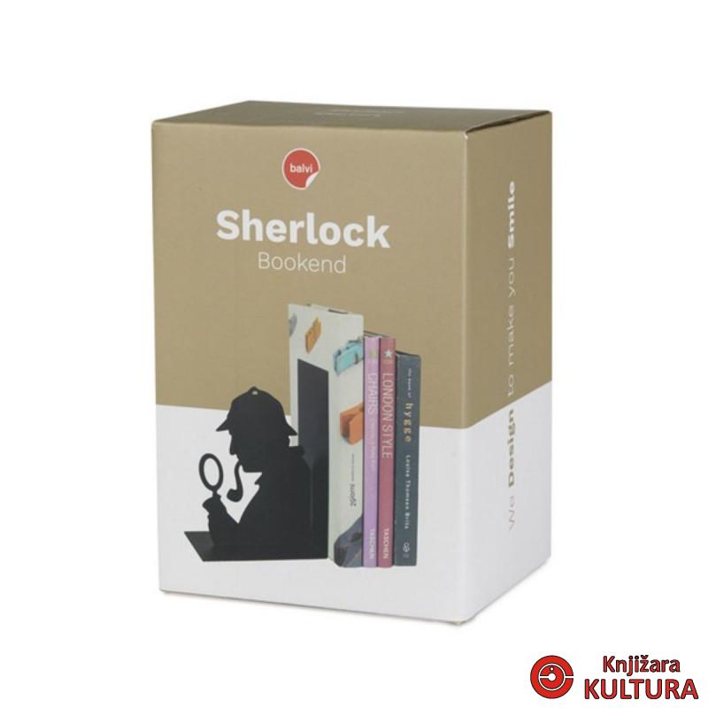 Držač za knjige, Sherlock, crni, metal 