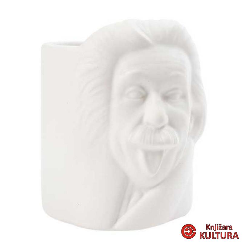 Čaša za olovke, Albert Einstein, bijeli, ceramic 