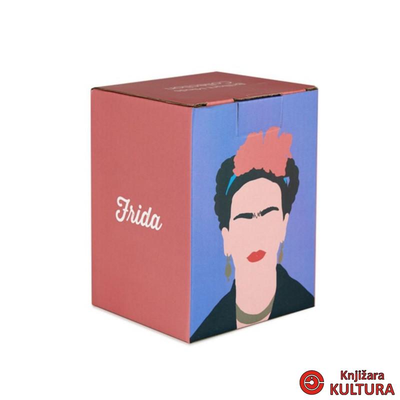 Čaša za olovke, Frida Kahlo, bijeli, ceramic 