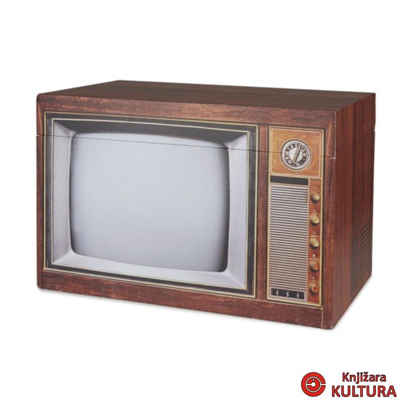 Kutija za odlaganje, Vintage, TV, with lid 