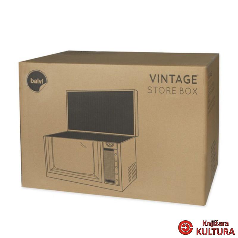 Kutija za odlaganje, Vintage, TV, with lid 