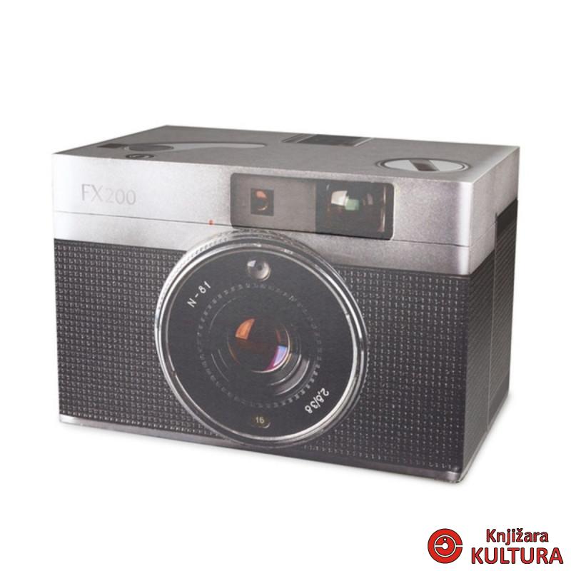 Kutija za odlaganje, Vintage, camera, with lid, wood 