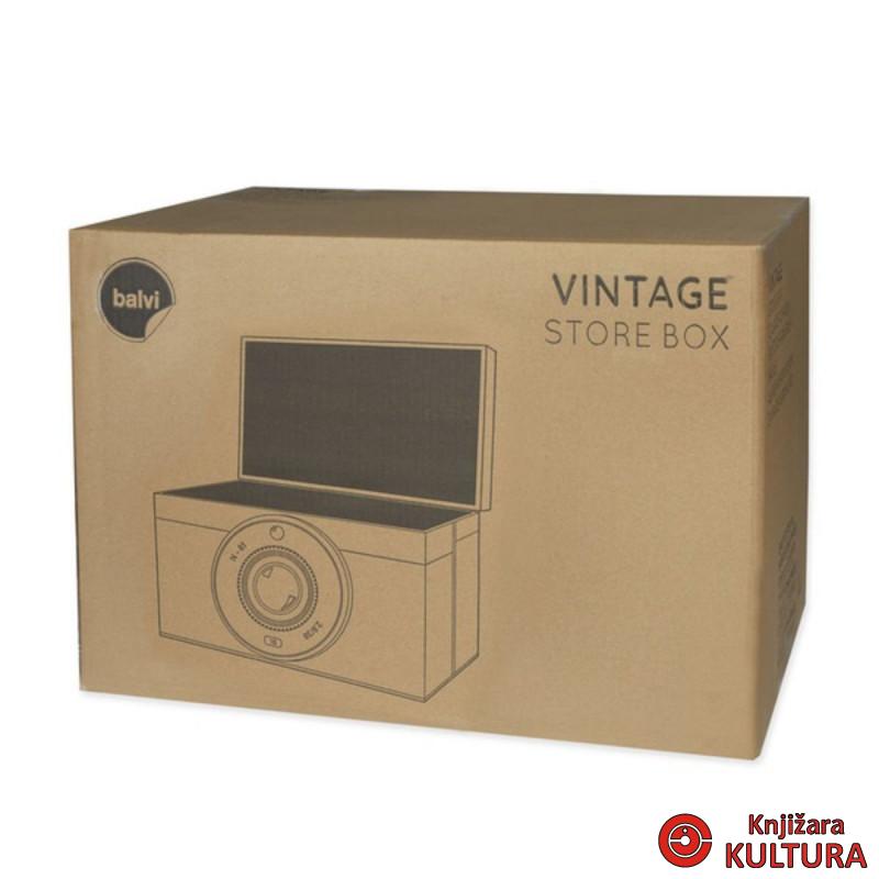 Kutija za odlaganje, Vintage, camera, with lid, wood 