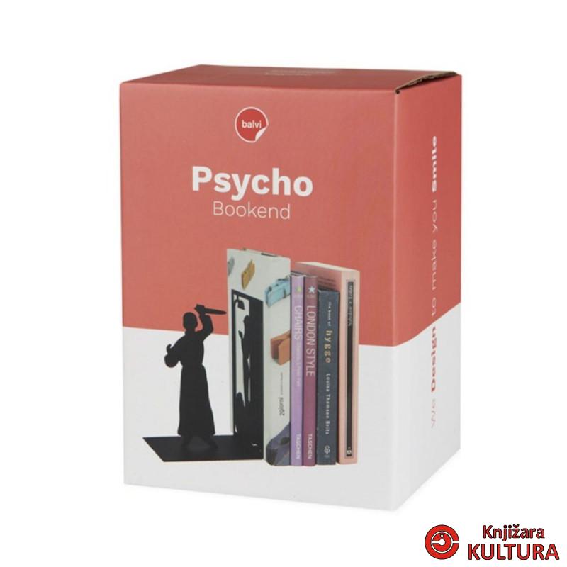 Držač za knjige, Psycho, crni, metal 