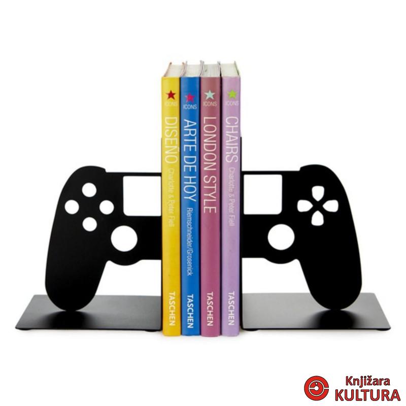 Držač za knjiger, Joypad, crni, metal 