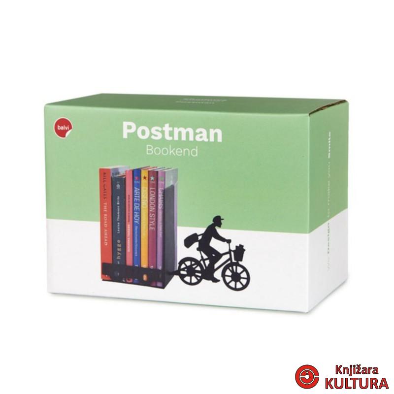 Držač za knjige, Postman, crni, metal 