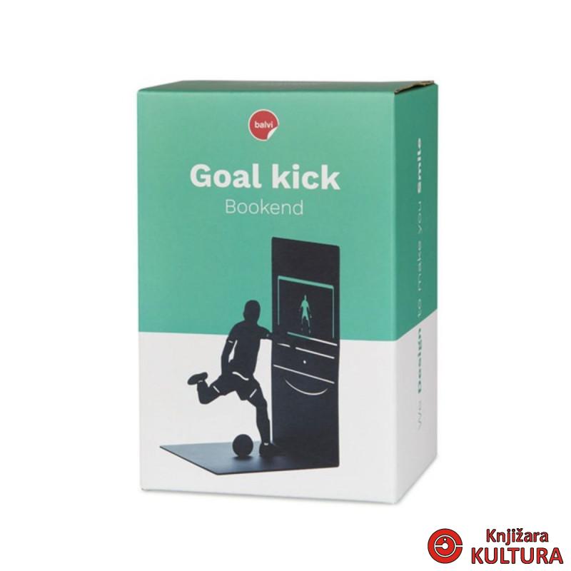 Držač za knjige, Goal Kick, crni, metal 