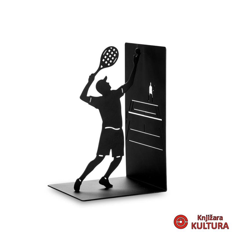 Držač za knjige, Match Point, crni, metal 