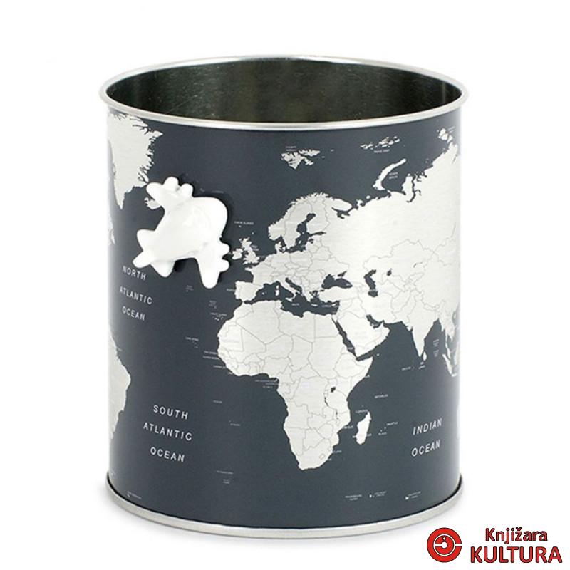 Čaša za olovke, Globe, tin 